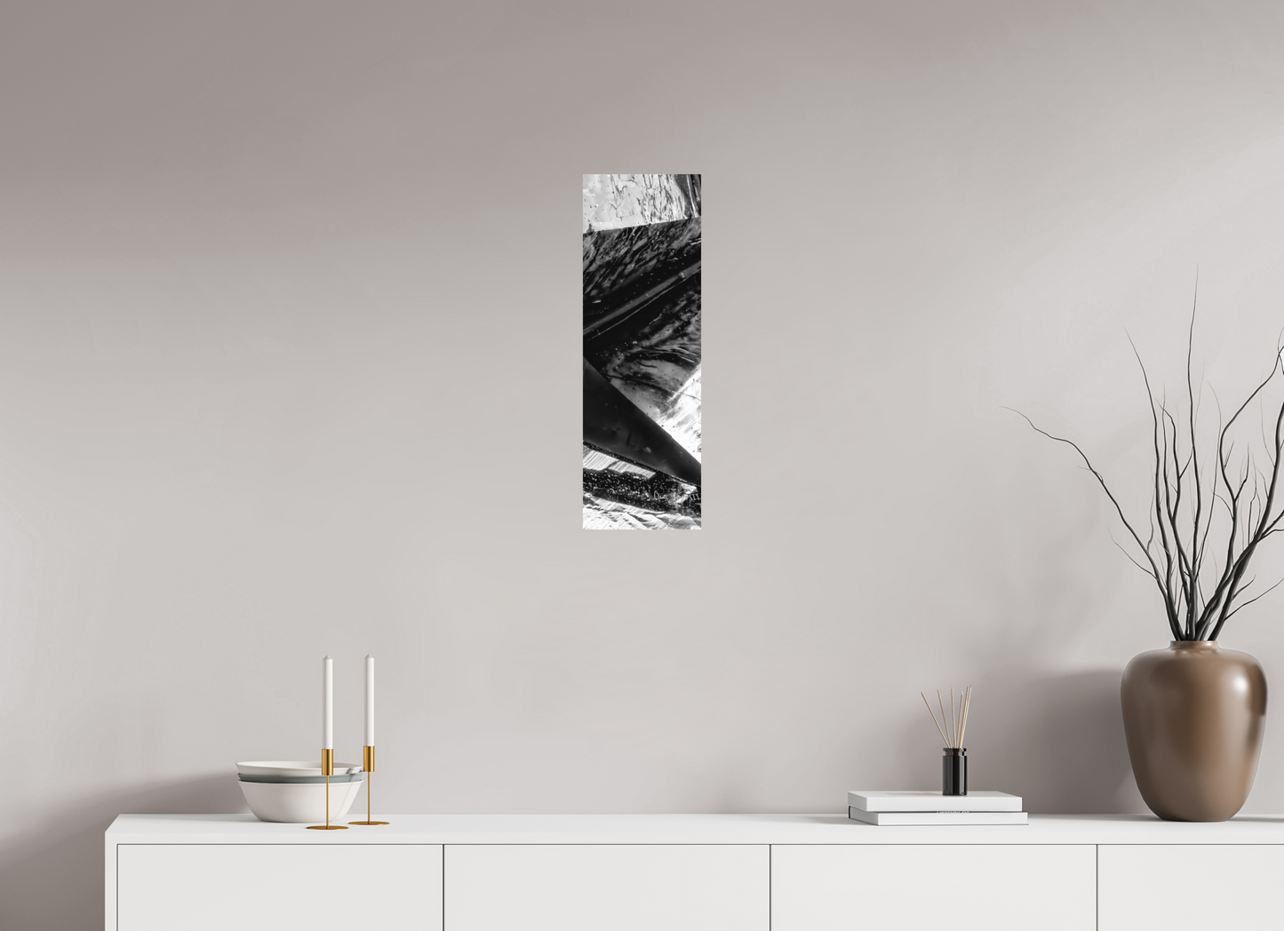 8 x 24″, Matte Metal Plentiful Polygons