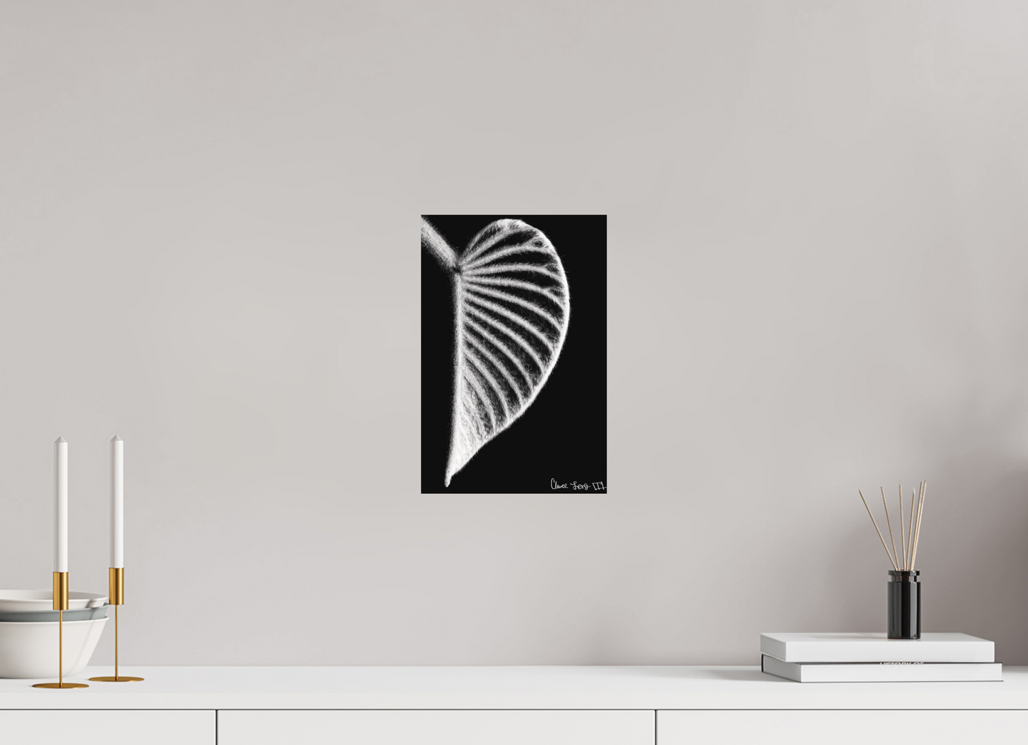 8 x 12″, Matte Metal Onyx Organ