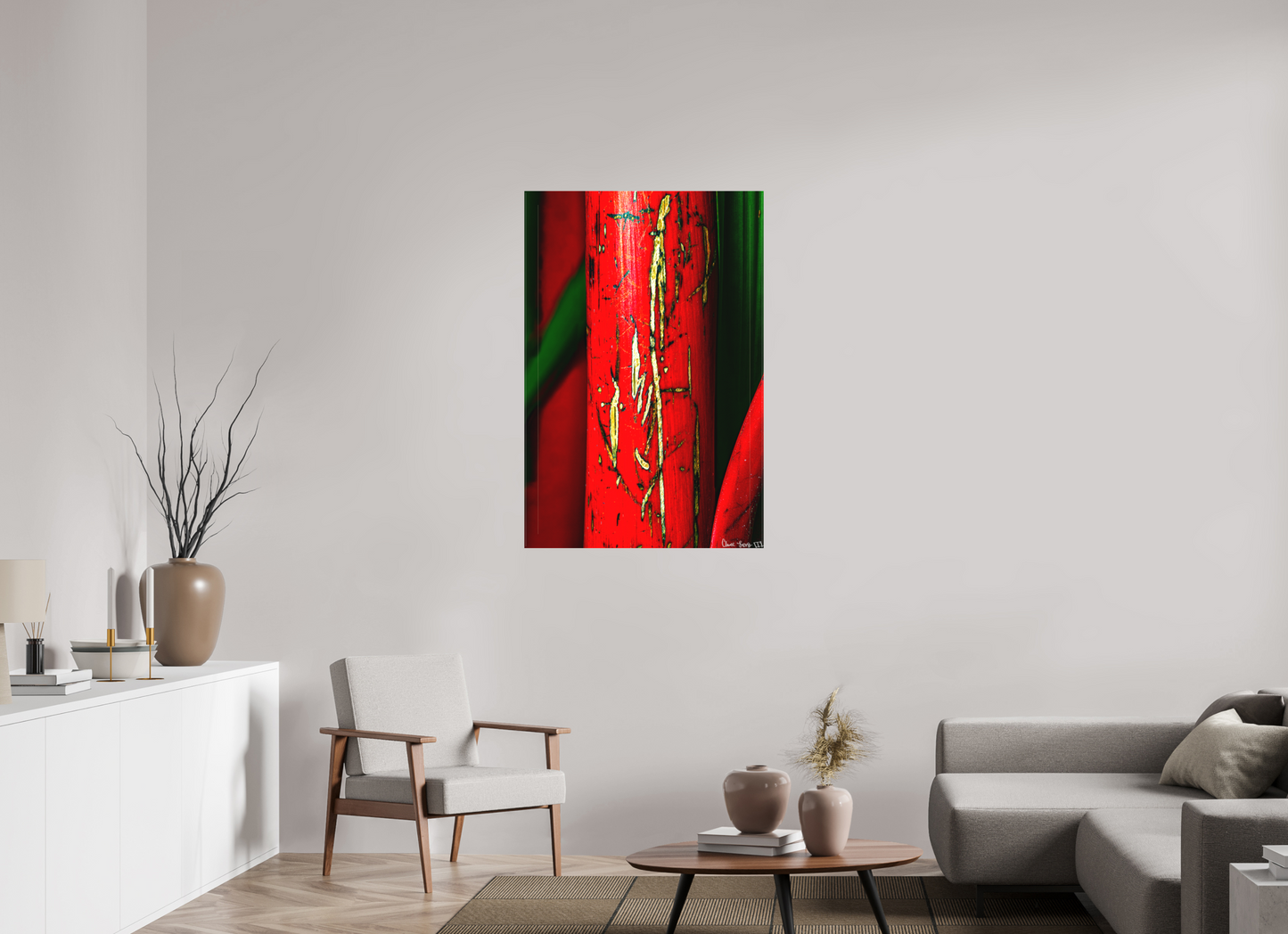 30 x 45″, Matte Canvas Wounded
