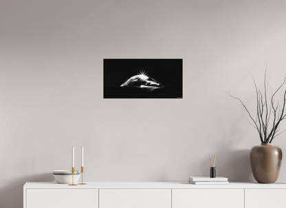 24 x 12″, Matte Metal Starry Mountain