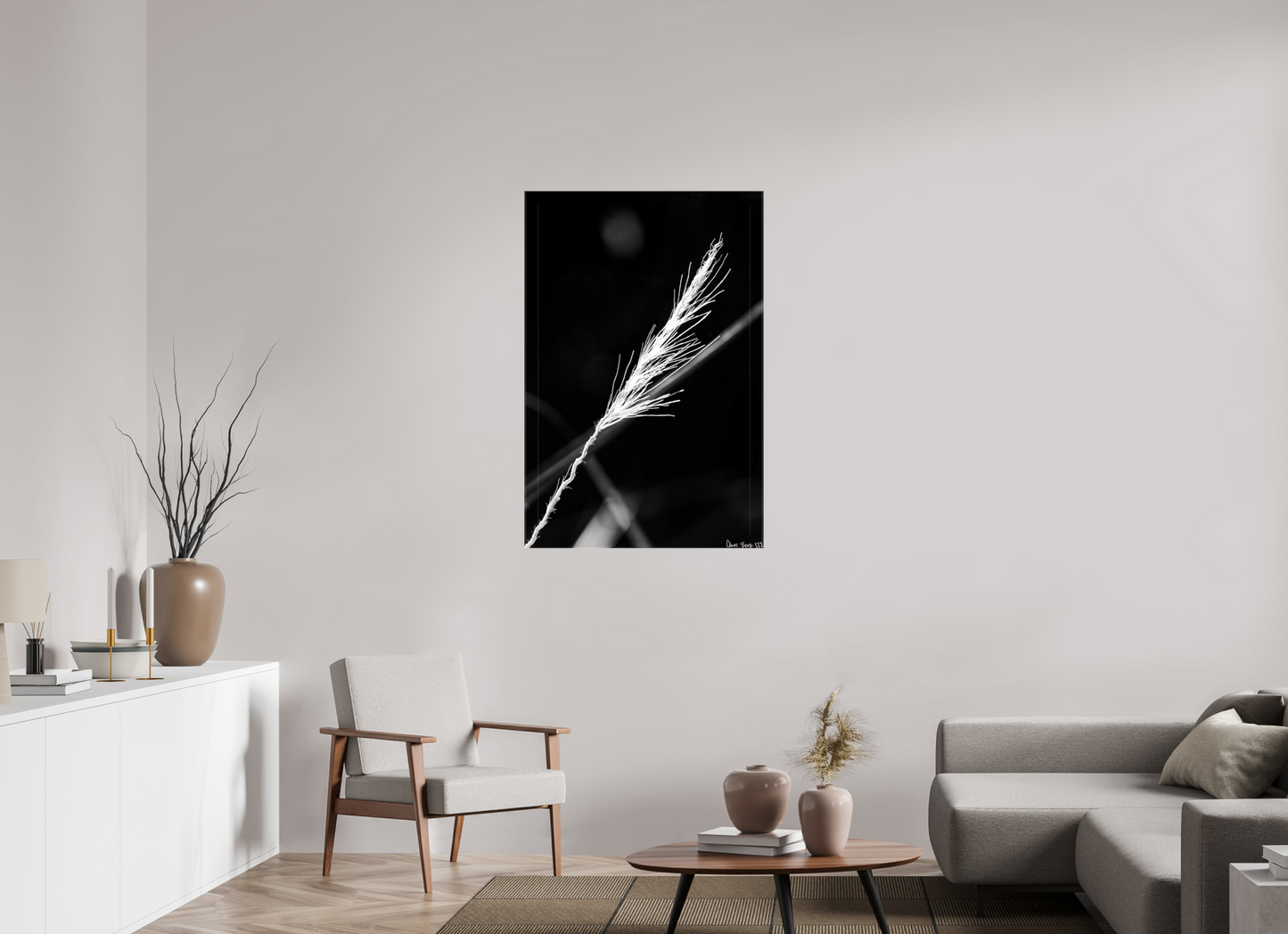 30 x 45″, Glossy Canvas Frayed