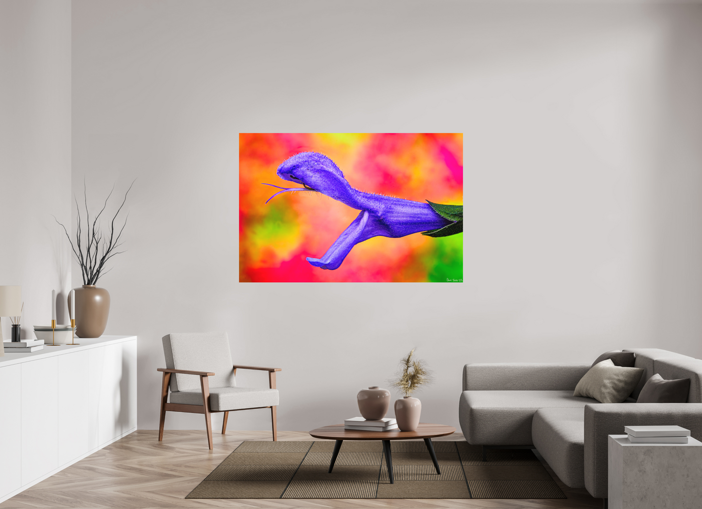 66 x 44″, Matte Metal Eden’s Serpent
