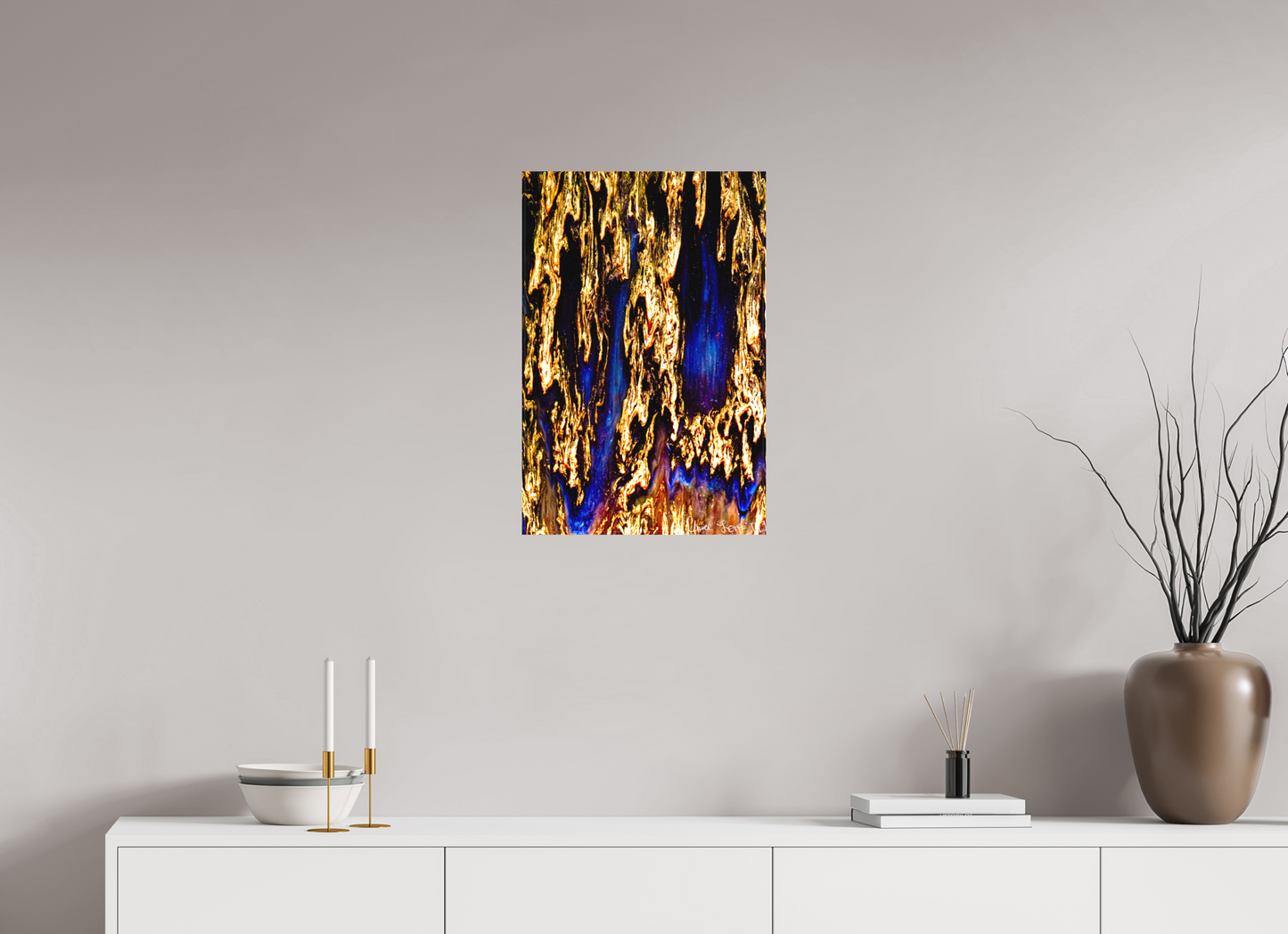 16 x 24″, Matte Canvas Gilded Torrent