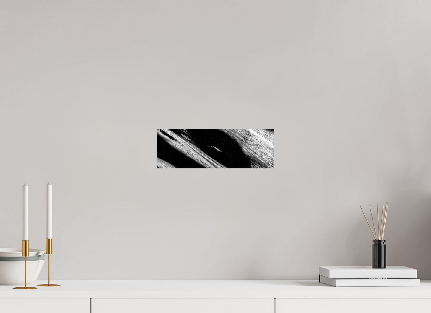 12 x 4″, Glossy Metal Fractured