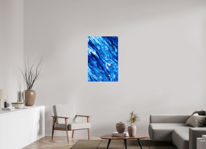 24 x 36″, Glossy Metal Tilted Waves