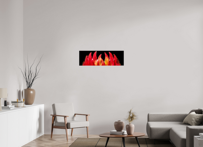 36 x 12″, Glossy Metal Flaming Sword