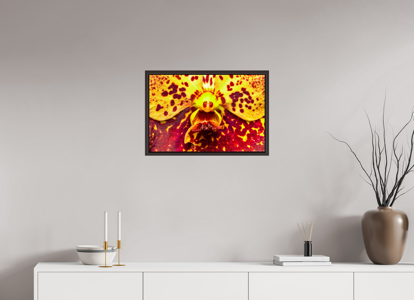 24 x 16″, Floater Frame Alder Brown The Flying Thing