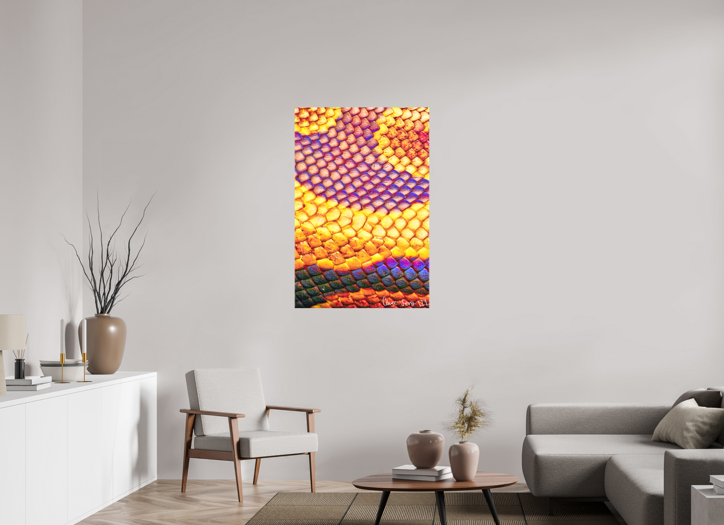 30 x 45″, Matte Canvas Python’s Iridescence