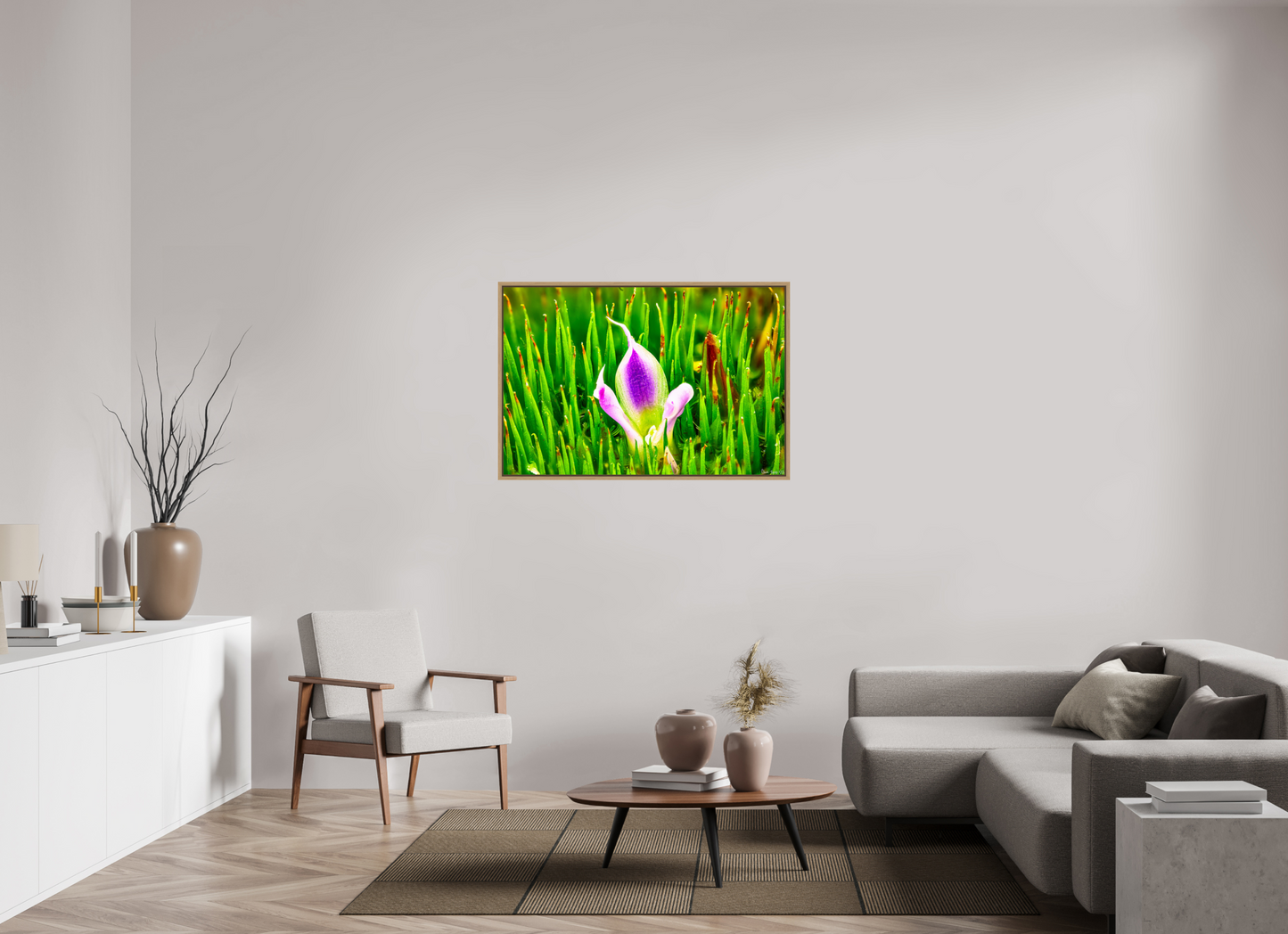 45 x 30″, Floater Frame Natural Oak Maverick