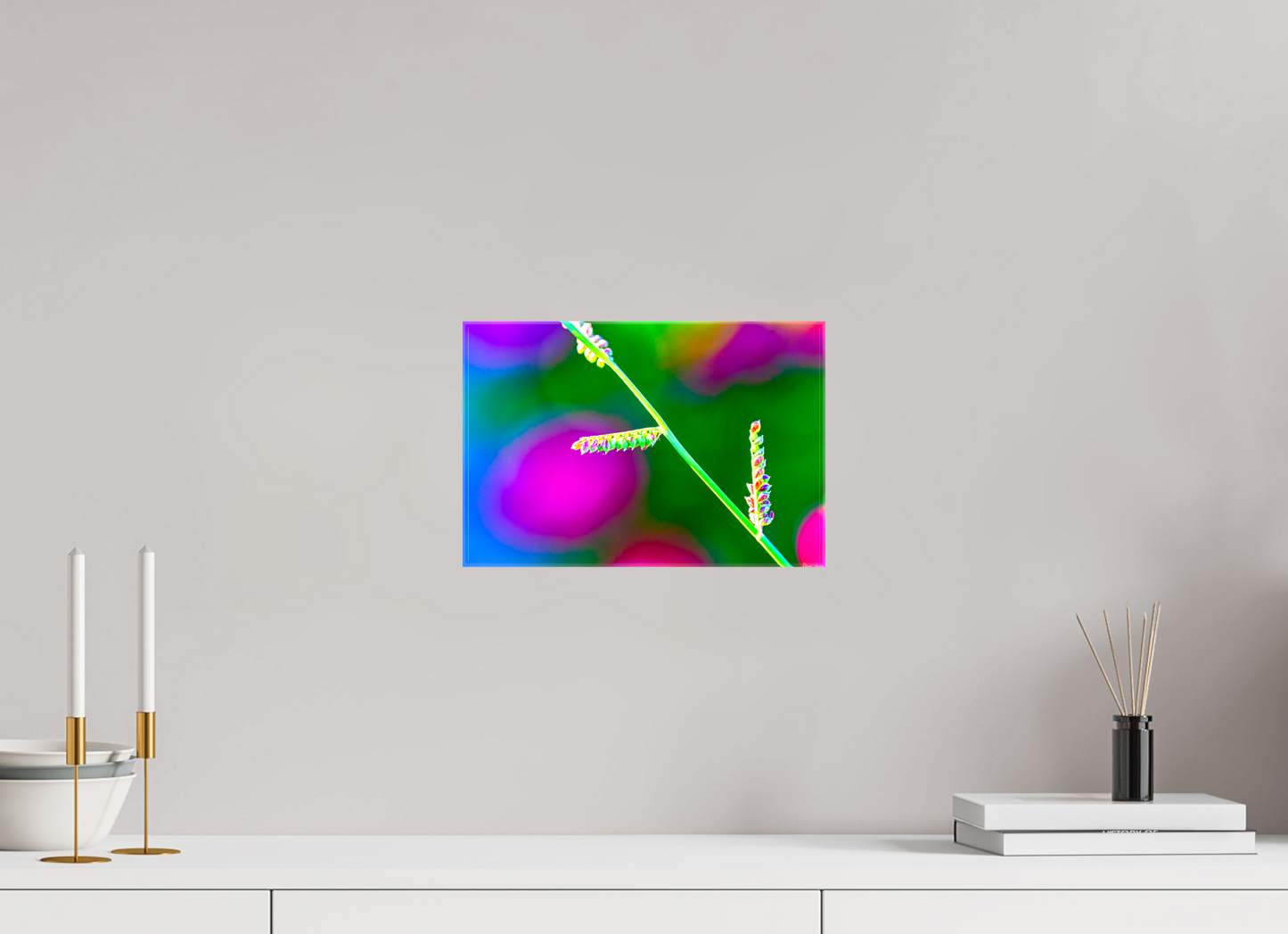12 x 8″, Glossy Canvas Technicolor Vibes