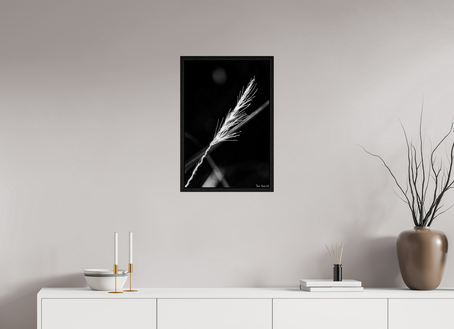16 x 24″, Floater Frame Black Oak Frayed