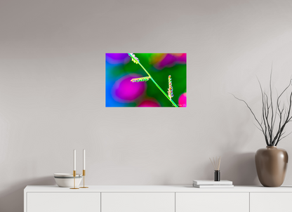 24 x 16″, Glossy Metal Technicolor Vibes
