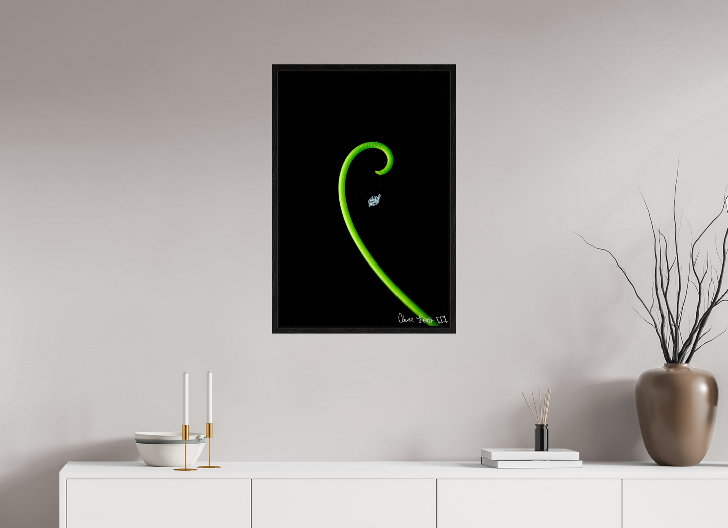 20 x 30″, Floater Frame Black Oak Golden Ratio