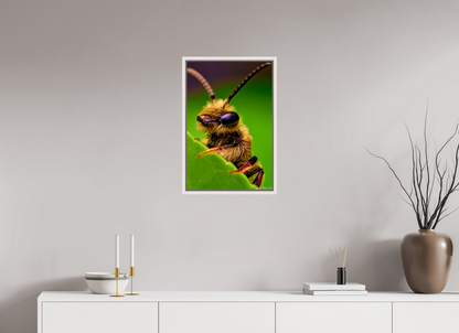 16 x 24″, Floater Frame Maple White The Cutest Bee