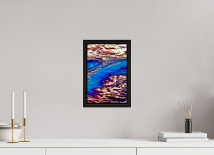 8 x 12″, Floater Frame Black Oak Stratospheric View