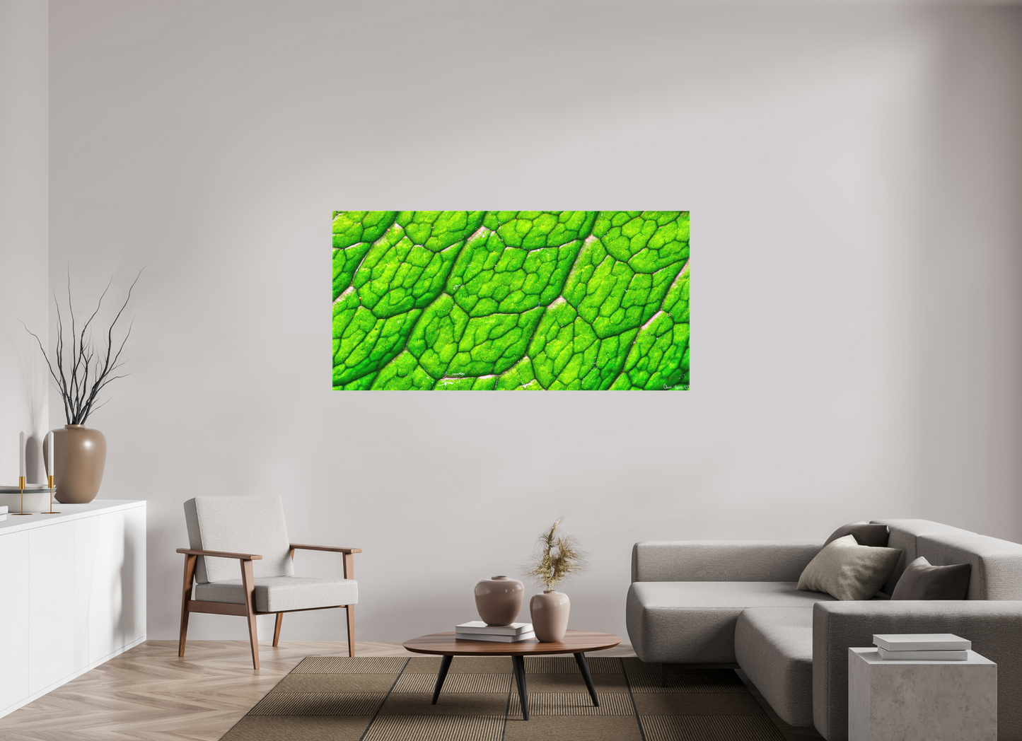 70 x 35″, Matte Canvas Uniformed Venation