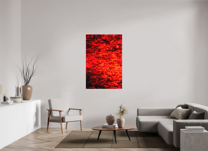 36 x 54″, Matte Metal Ember