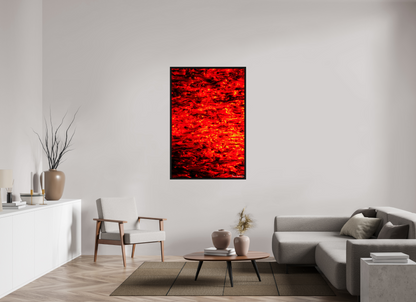 36 x 54″, Floater Frame Black Oak Ember