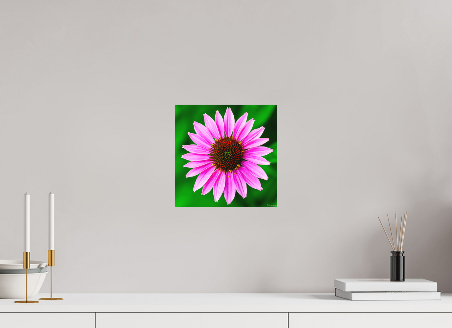 10 x 10″, Matte Metal Icosidigon