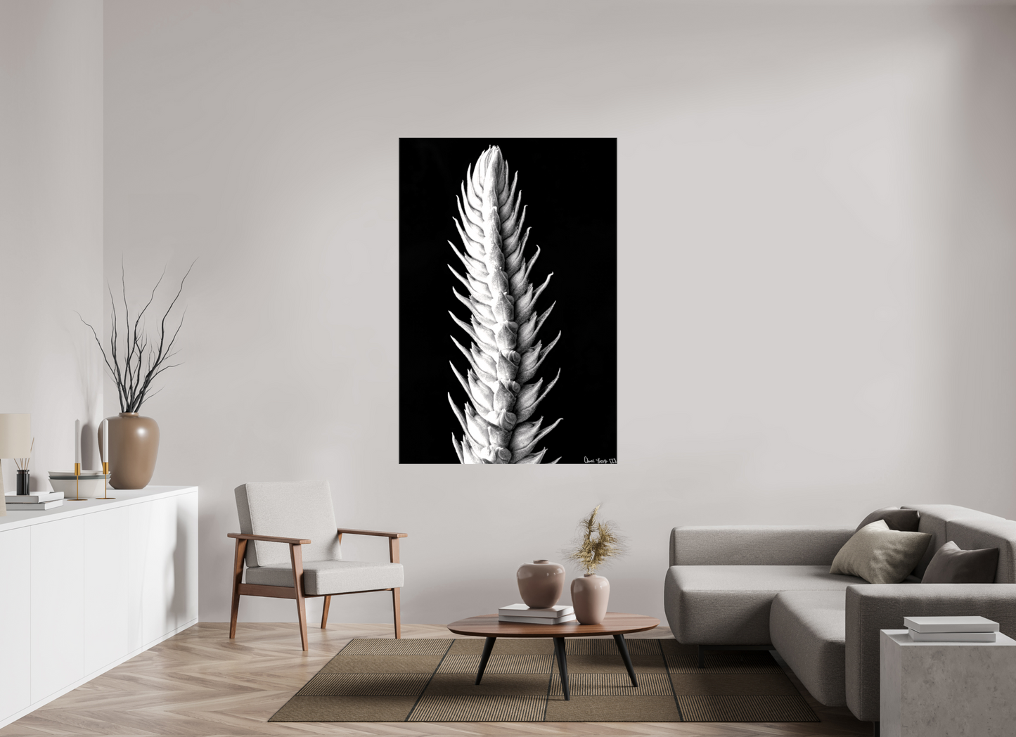 44 x 66″, Glossy Canvas Vertebrae