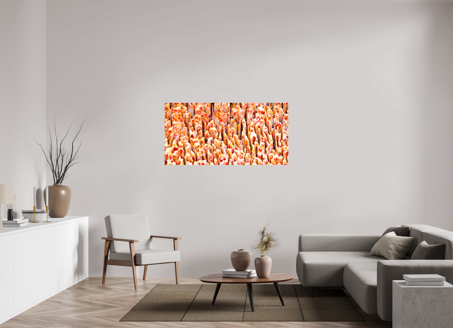 56 x 28″, Glossy Canvas Inescapable Decay
