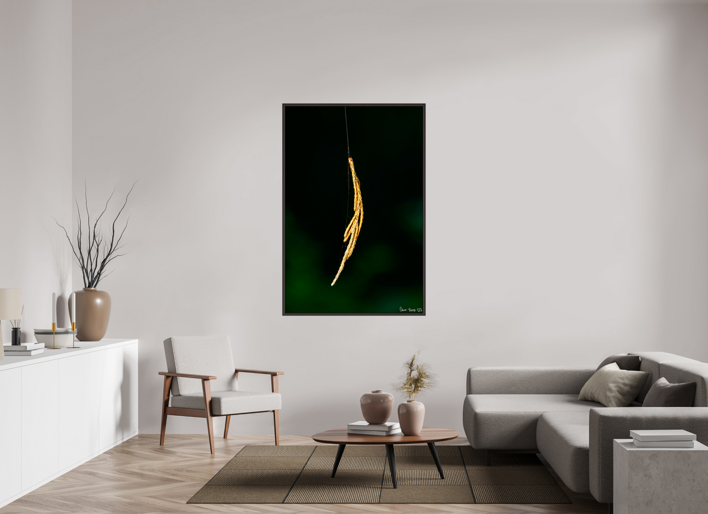 40 x 60″, Floater Frame Alder Brown Nature’s Tether