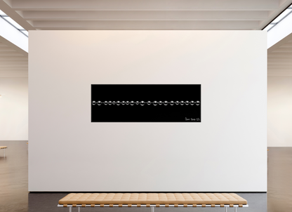 93 x 31″, Floater Frame Black Oak Orbed Symmetry