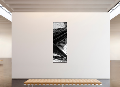 28 x 84″, Floater Frame Alder Brown Plentiful Polygons