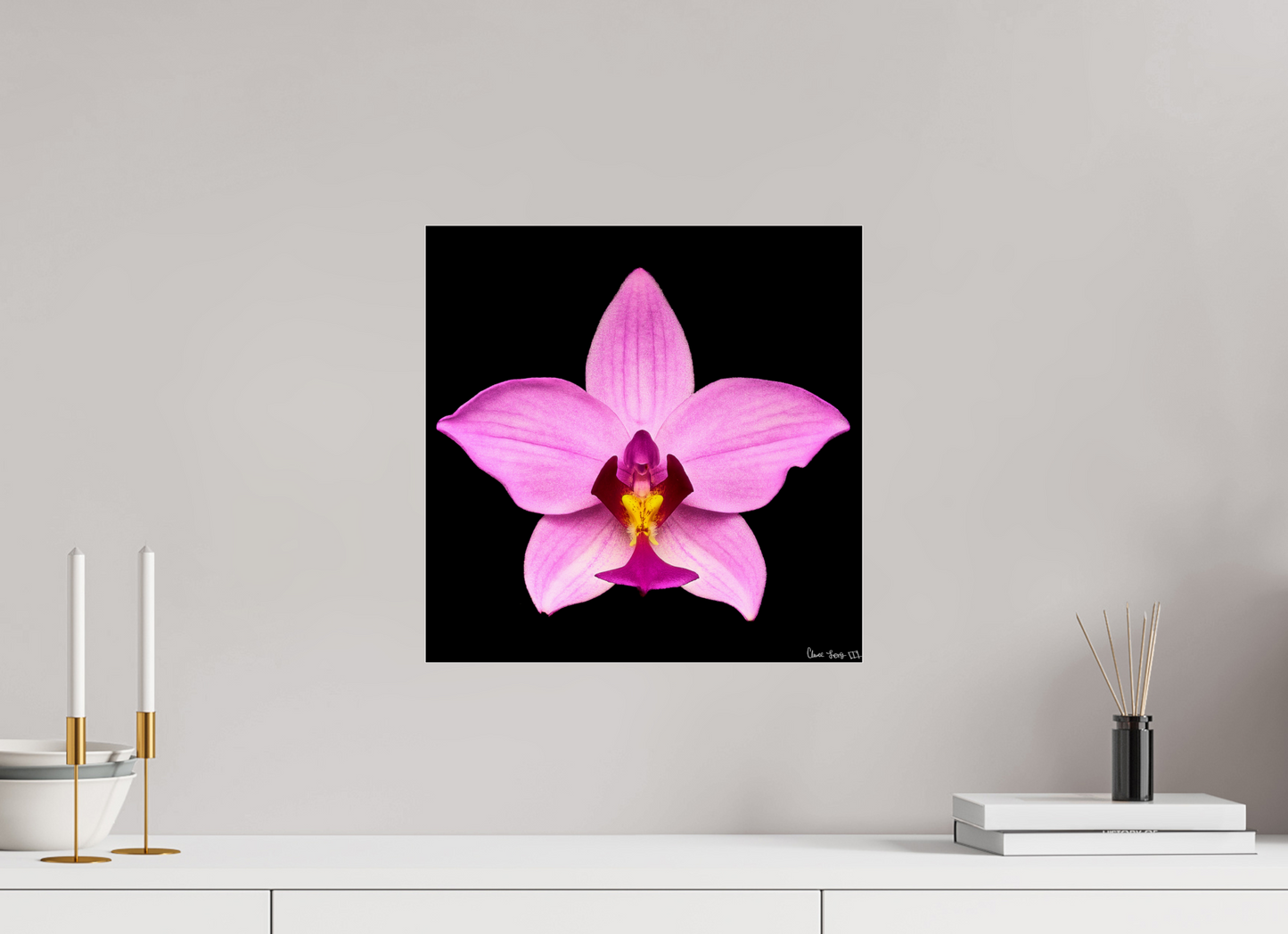 15 x 15″, Acrylic Bubblegum Star