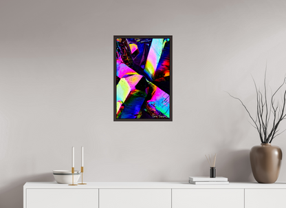 16 x 24″, Floater Frame Alder Brown Prismatic Shards