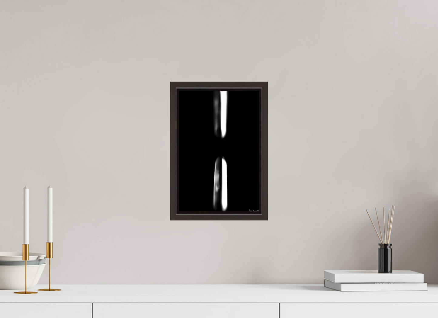 8 x 12″, Floater Frame Alder Brown Free Fall