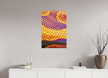 20 x 30″, Glossy Metal Python’s Iridescence