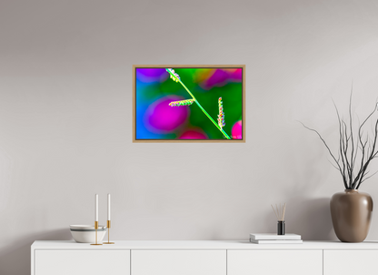 24 x 16″, Floater Frame Natural Oak Technicolor Vibes