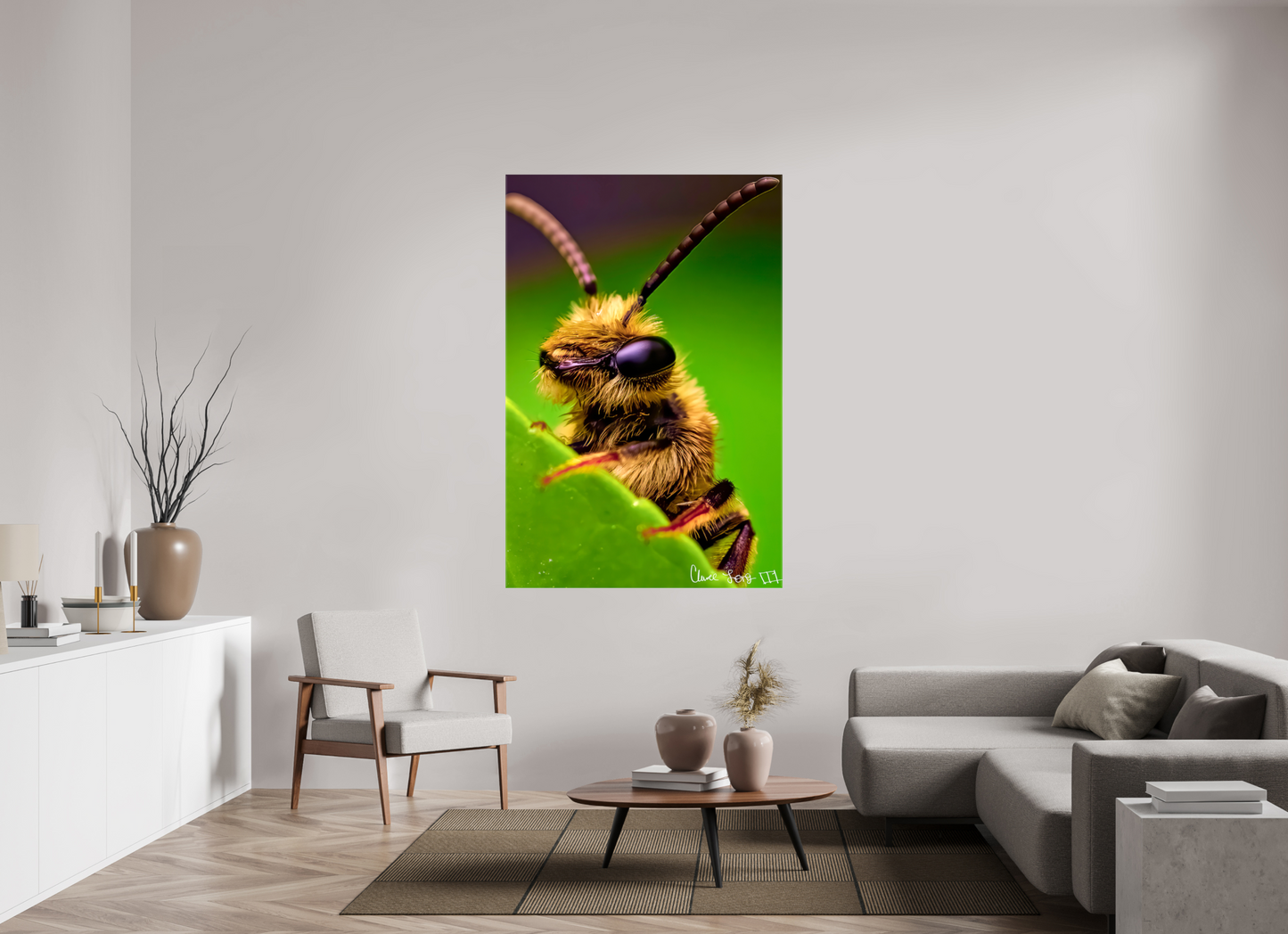 44 x 66″, Glossy Canvas The Cutest Bee