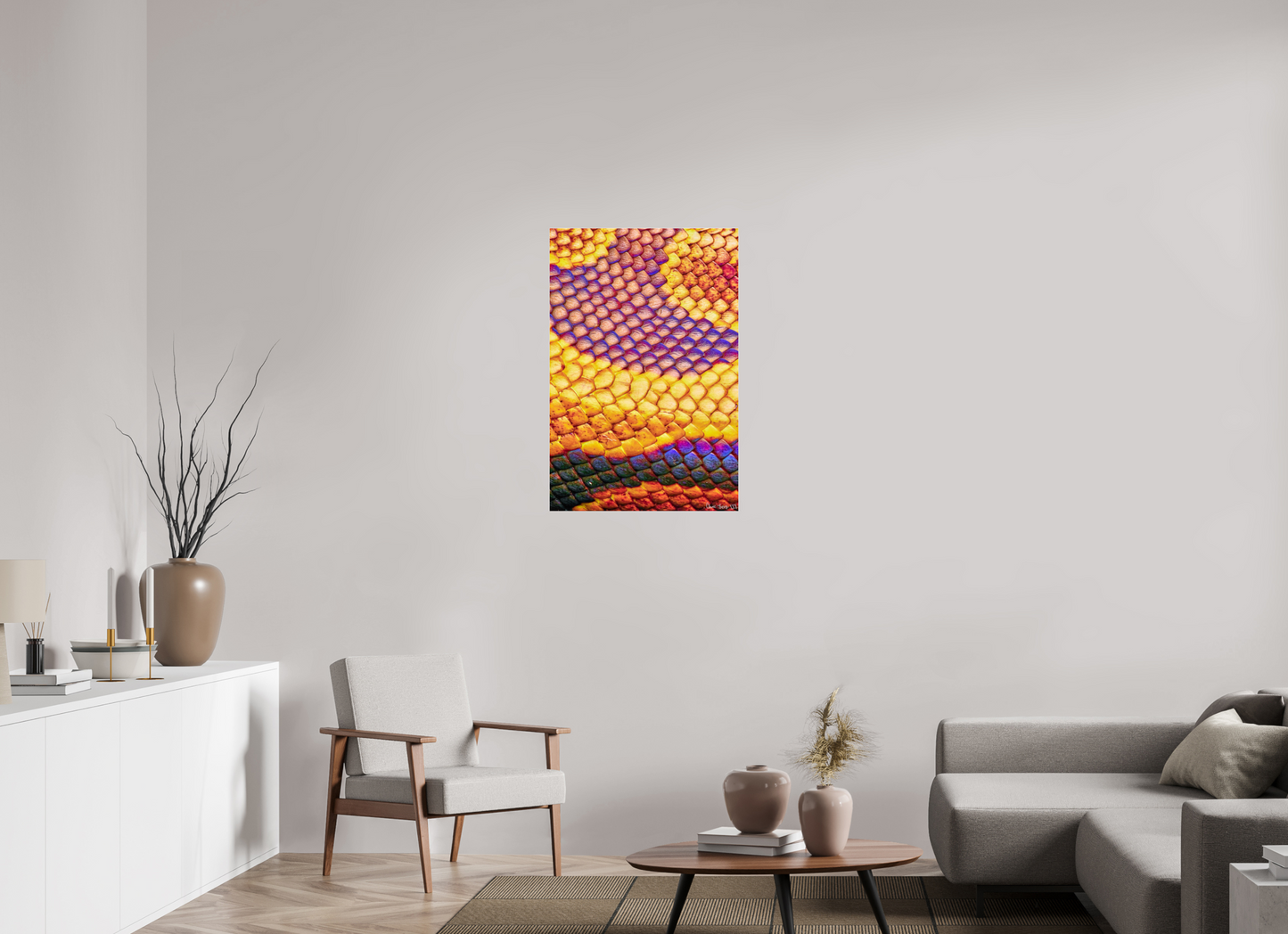 24 x 36″, Acrylic Python’s Iridescence