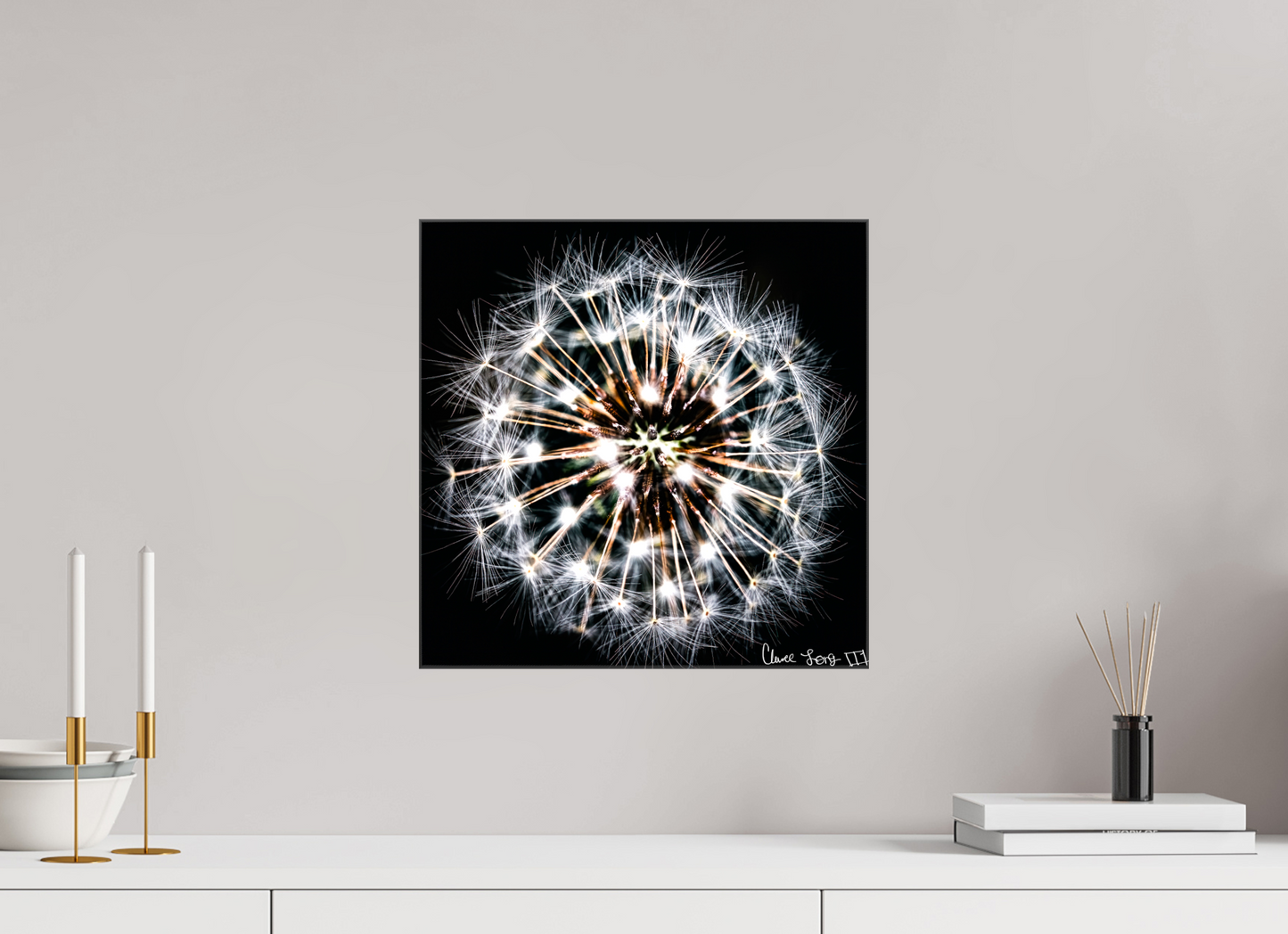 15 x 15″, Glossy Canvas Starburst