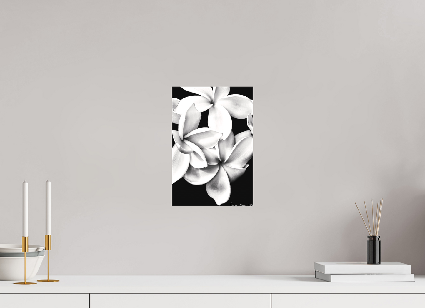 8 x 12″, Matte Canvas Floral Abyss