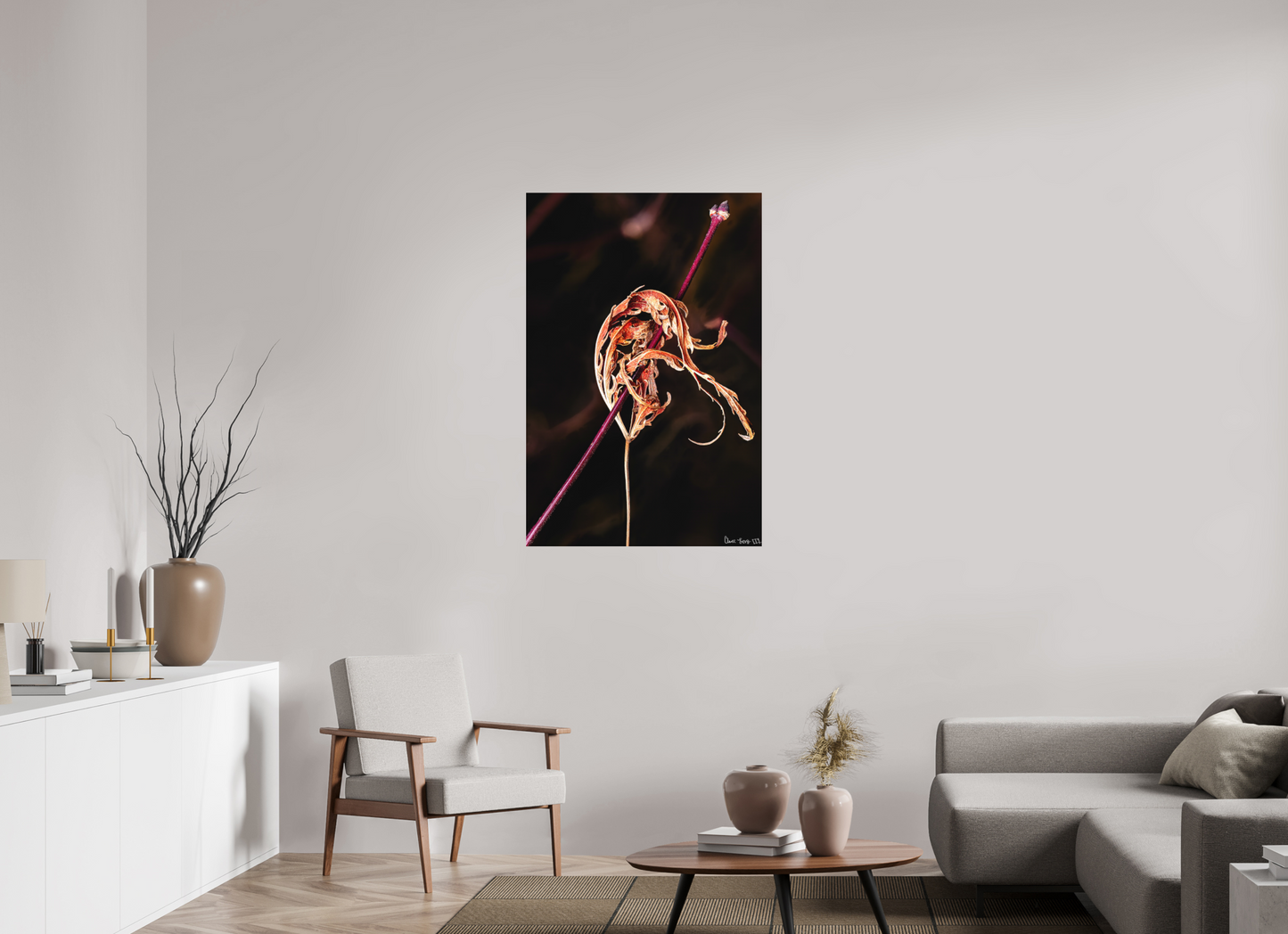 30 x 45″, Matte Metal Impaled