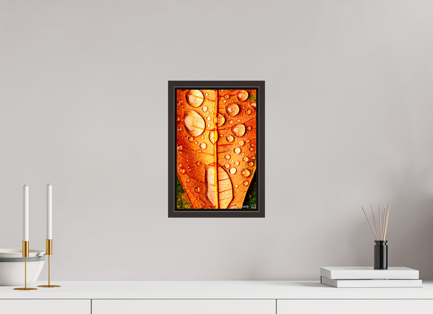 8 x 12″, Floater Frame Alder Brown Transparency