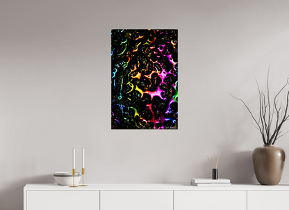 20 x 30″, Acrylic Petroleum Rainbow