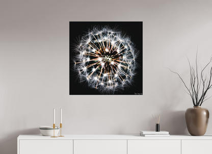 30 x 30″, Matte Metal Starburst