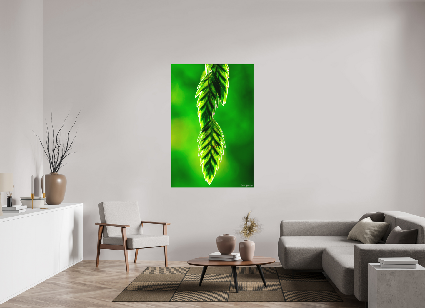 40 x 60″, Matte Metal Harmonic Trinity