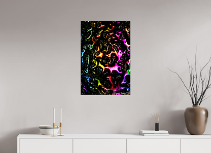 20 x 30″, Glossy Canvas Petroleum Rainbow