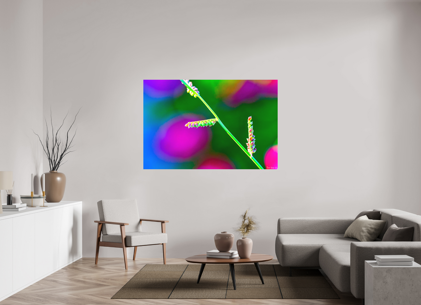 66 x 44″, Forex Technicolor Vibes