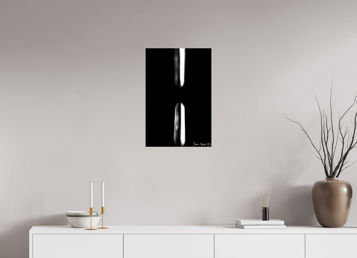 16 x 24″, Glossy Metal Free Fall