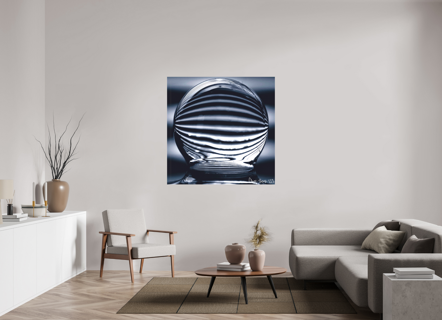 50 x 50″, Matte Canvas Orb of Light