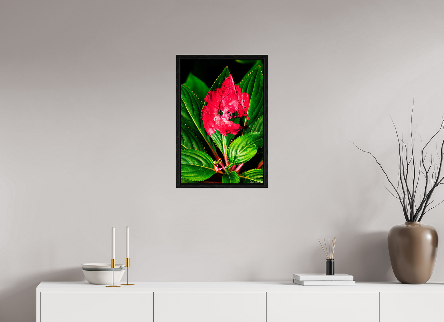 16 x 24″, Floater Frame Black Oak Subsume