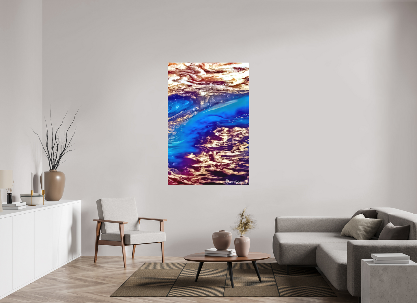 40 x 60″, Matte Canvas Stratospheric View