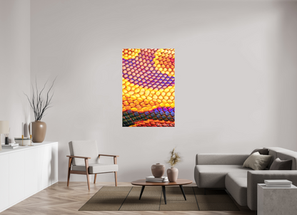 36 x 54″, Glossy Canvas Python’s Iridescence