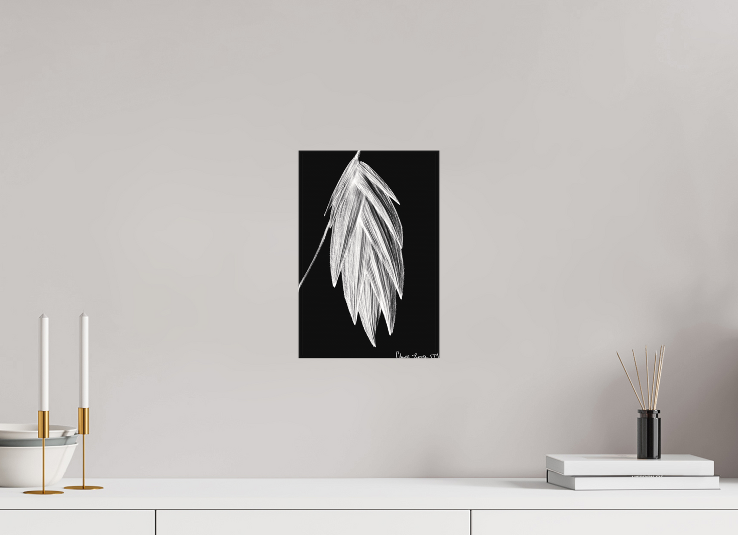 8 x 12″, Matte Canvas Tenebrous Sea Oat